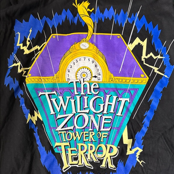 Disney - 90’s vintage T-shirt “The Twilight Zone Tower of Terror” size XL - Picture 1 of 5